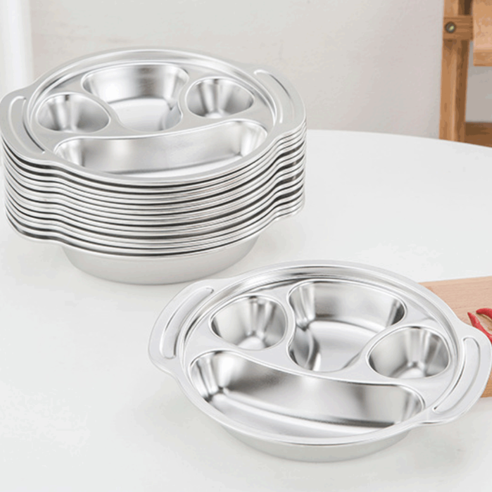 304 스테인리스로 제작되어서 식사를 마친 후에도 손쉽게 세척이 가능한 중국구매대행 쇼핑몰 다이어트식판