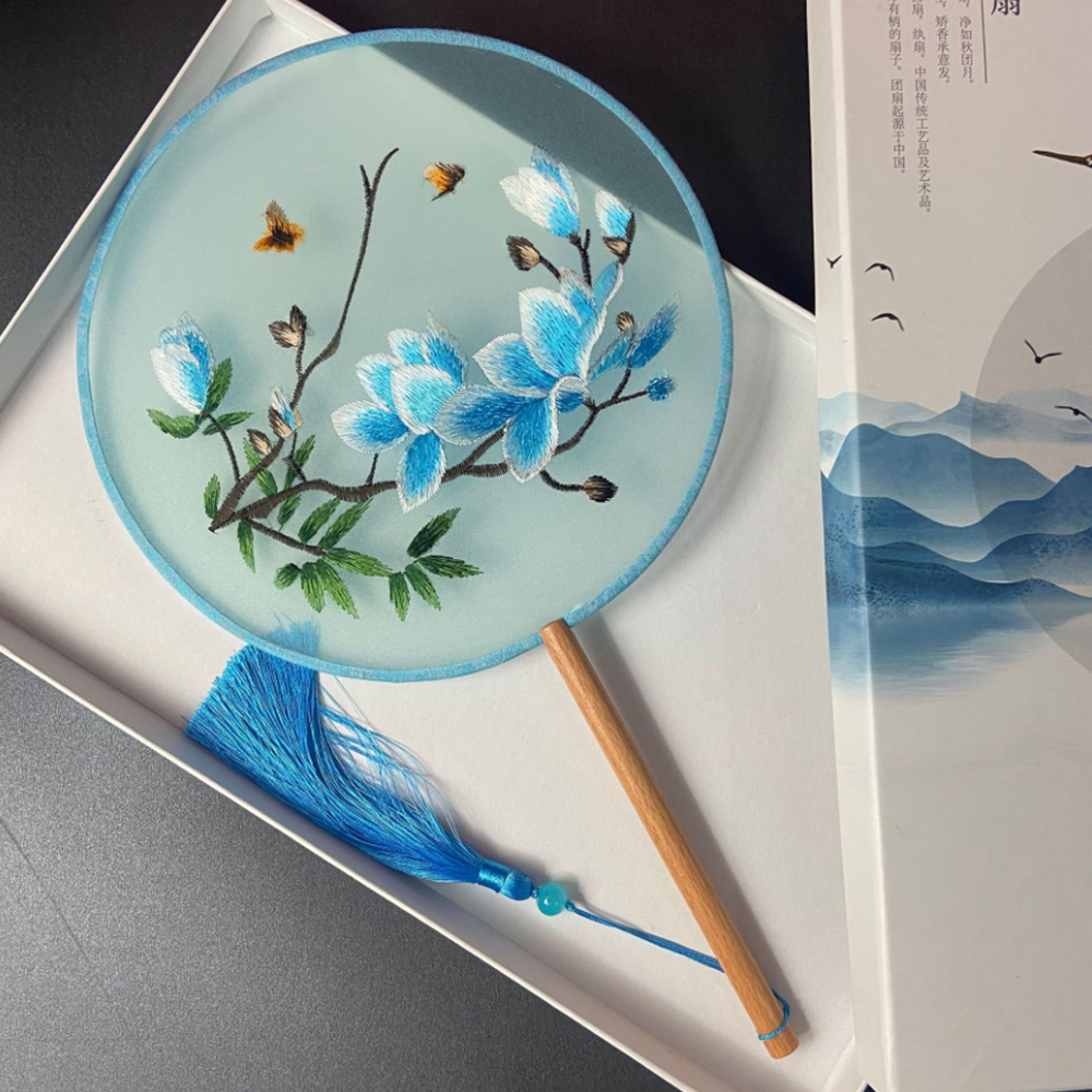 중국구매대행 추천 자수 부채