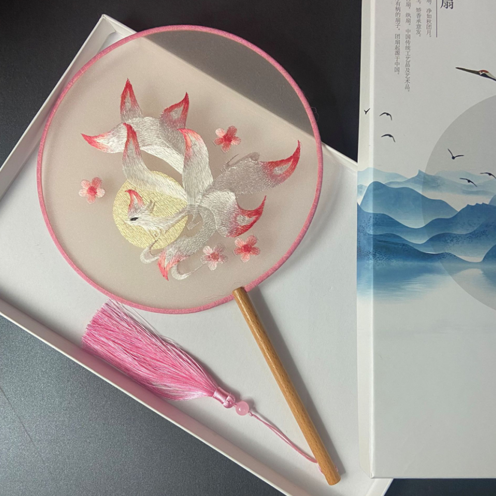 중국구매대행 추천 자수 부채