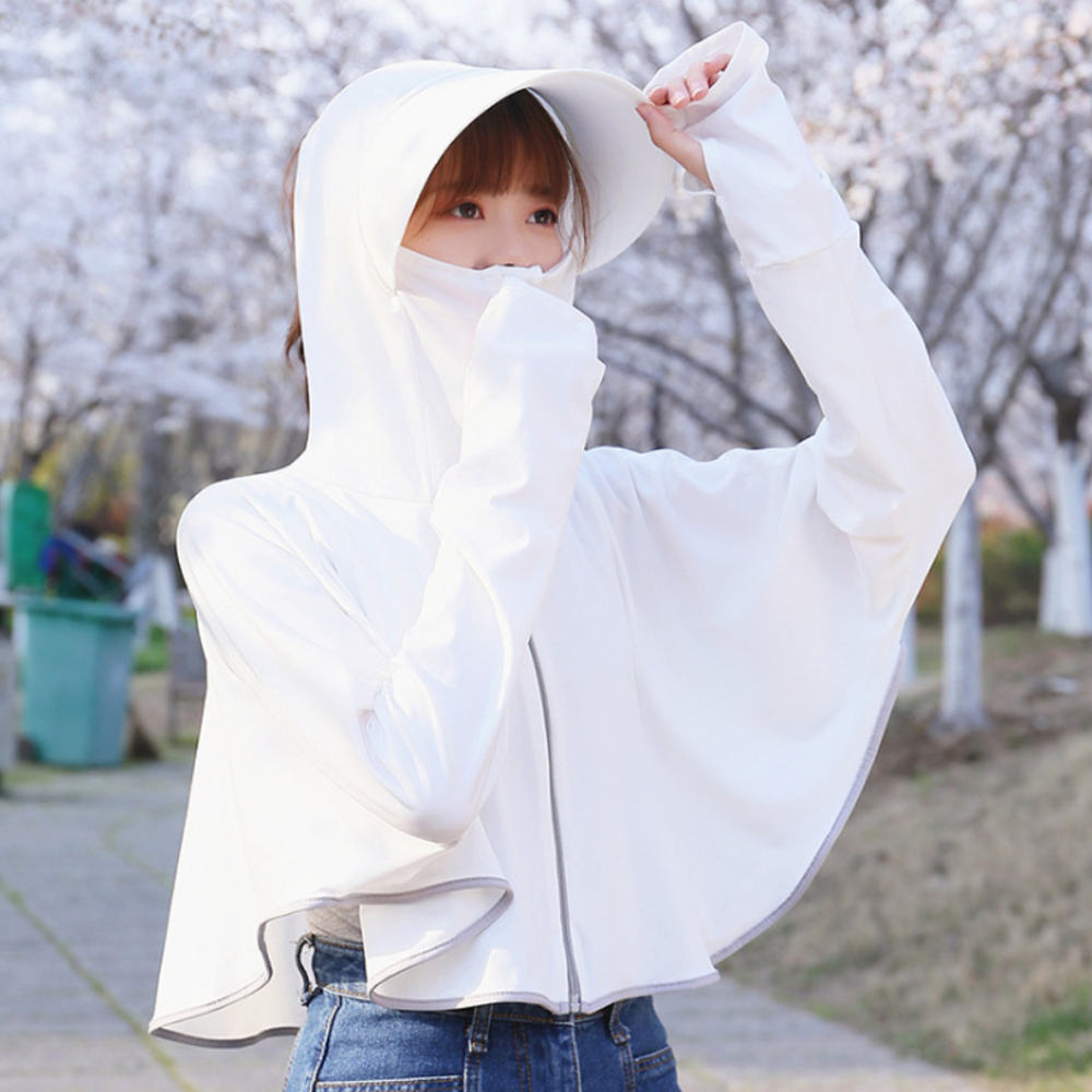 길이가 길고 반듯하면 자칫 답답해 보일 수 있는데, 가오리 느낌의 핏으로 귀여우면서도 답답해 보이지 않아요. <알리바바구매대행 추천 썬스크린 자켓>